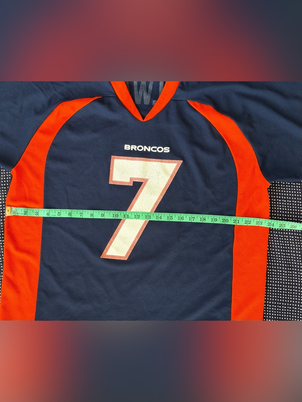 John Elway Denver Broncos ‘90’s Vintage Logo 7 Football Jersey - Picture 6 of 10